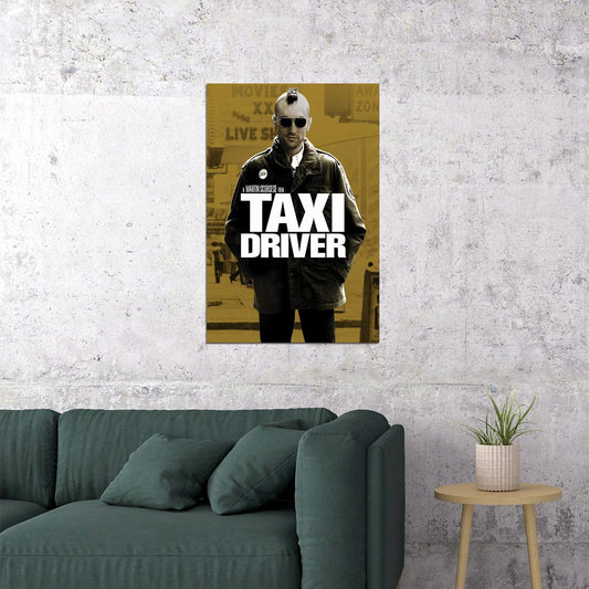 Taxi Driver 1976 Movie Crime Drama Action Poster Wall Art Print Home Wall Decor - xonomax