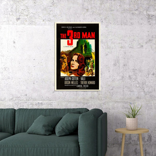 The Third Man Movie Film Noir Mystery Thriller Poster Wall Art Print Home Wall Decor - xonomax