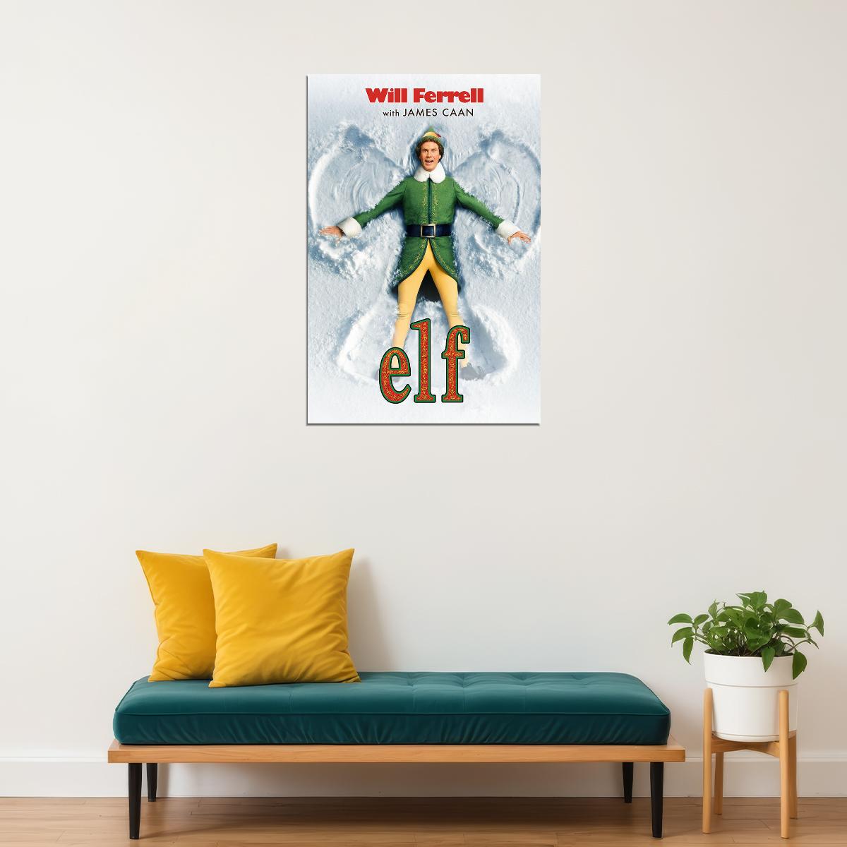 Elf Movie Comedy Family Adventure Poster Wall Art Print Home Wall Decor - xonomax