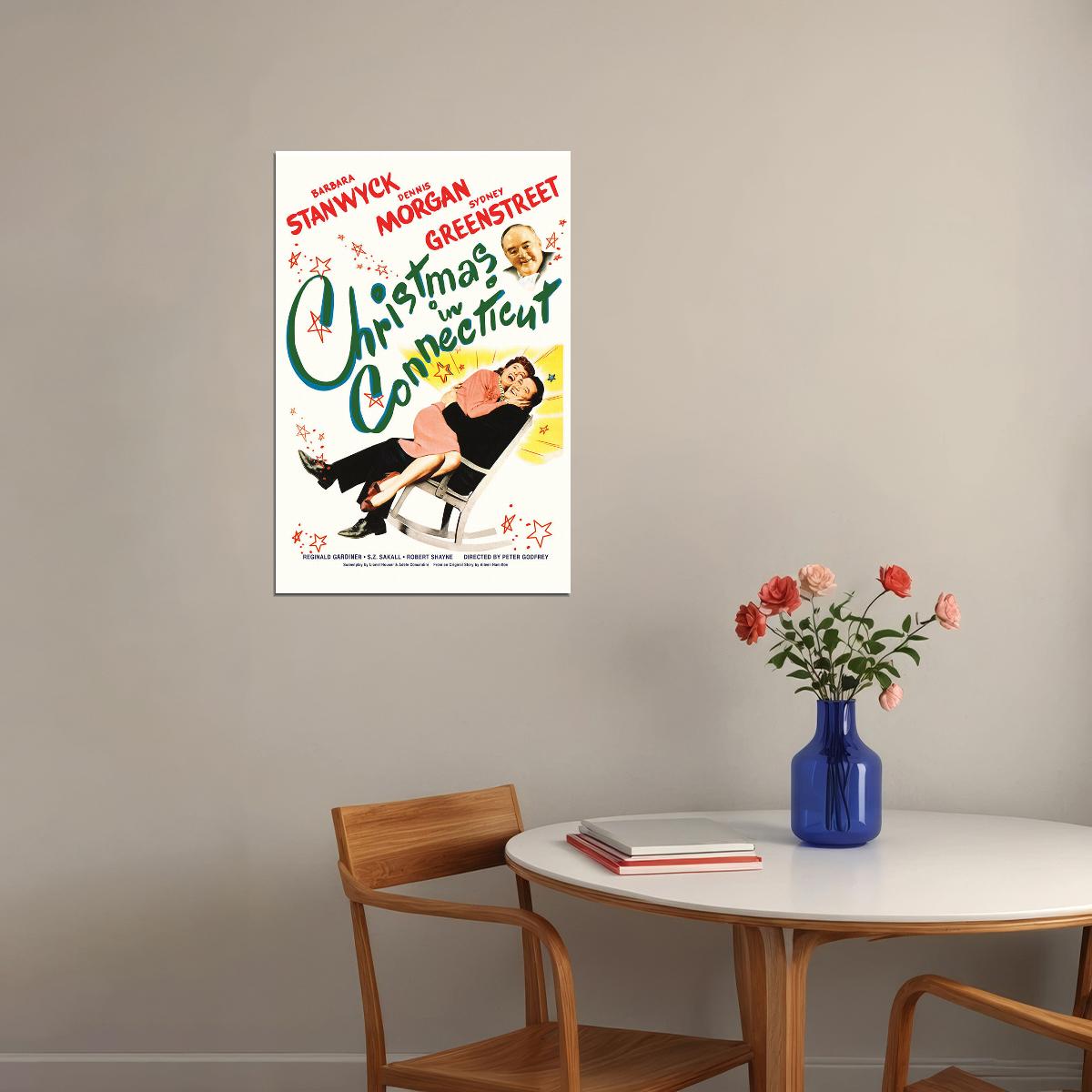 Christmas In Connecticut Movie Comedy Romance Poster Wall Art Print Home Wall Decor - xonomax