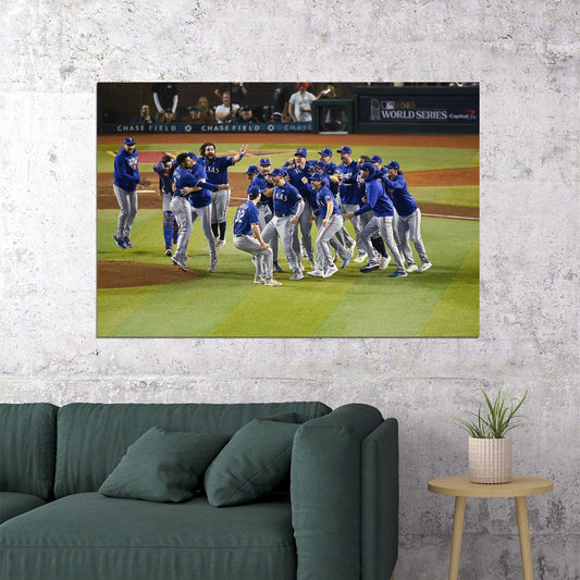 Texas 2023 Baseball Champions Players Celebration Poster Wall Art Print Home Wall Decor - xonomax
