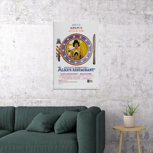 Alice's Restaurant Movie Comedy Drama Music Poster Wall Art Print Home Wall Decor - xonomax