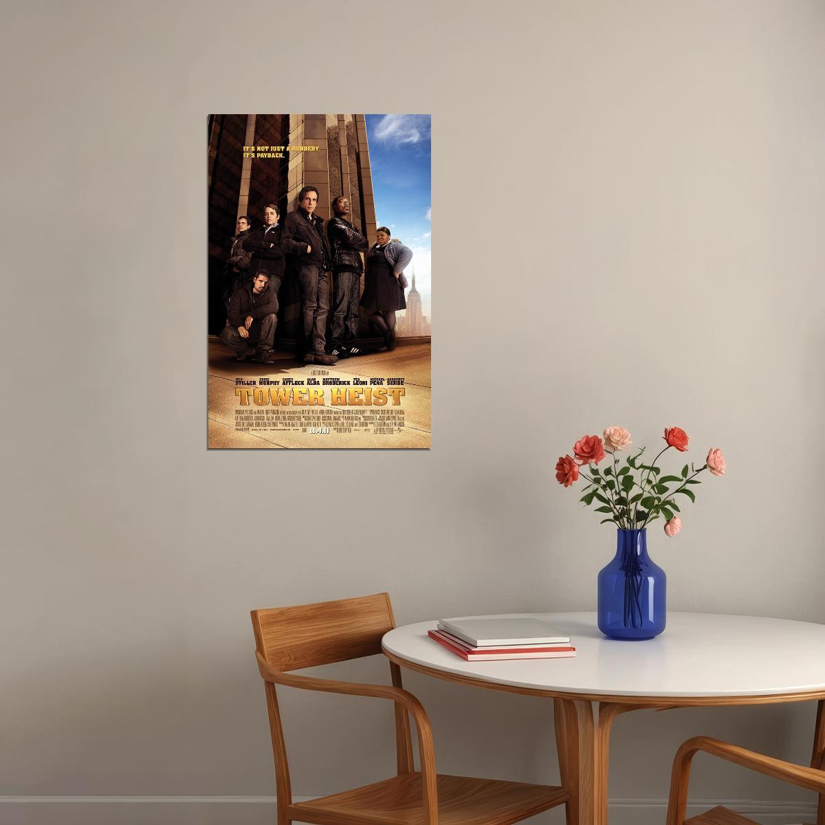 Tower Heist Movie Action Comedy Crime Adventure Poster Wall Art Print Home Wall Decor