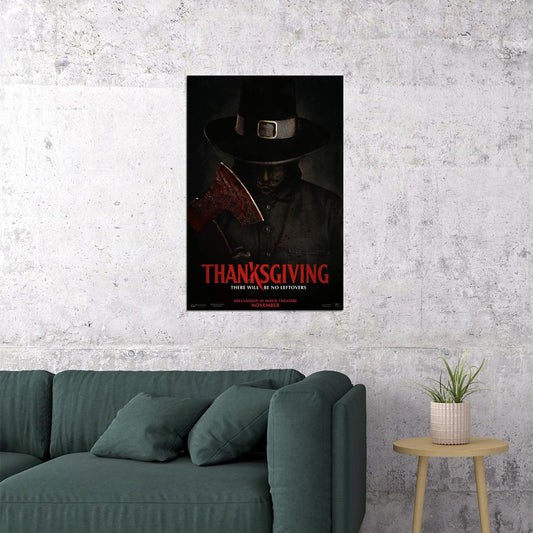 Thanksgiving 2023 Movie Horror Mystery Thriller Poster Wall Art Print Home Wall Decor - xonomax
