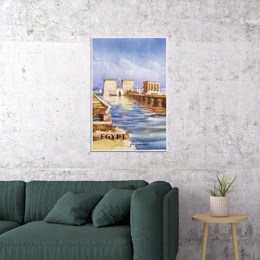 1930s Egypt For Romance Vintage Style Classic Travel Poster Wall Art Print Home Wall Decor - xonomax