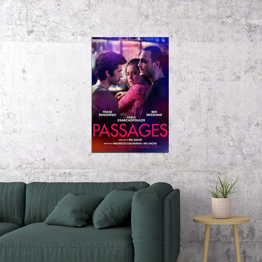 Passages Movie 2023 Drama Romance Poster Wall Art Print Home Wall Decor - xonomax