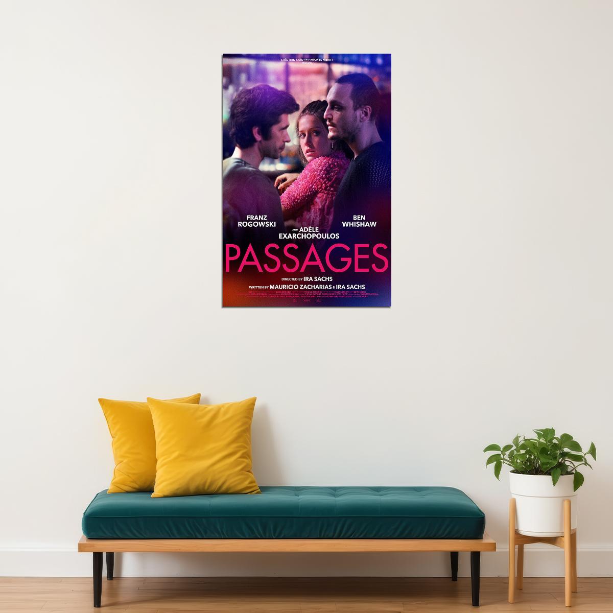 Passages Movie 2023 Drama Romance Poster Wall Art Print Home Wall Decor - xonomax