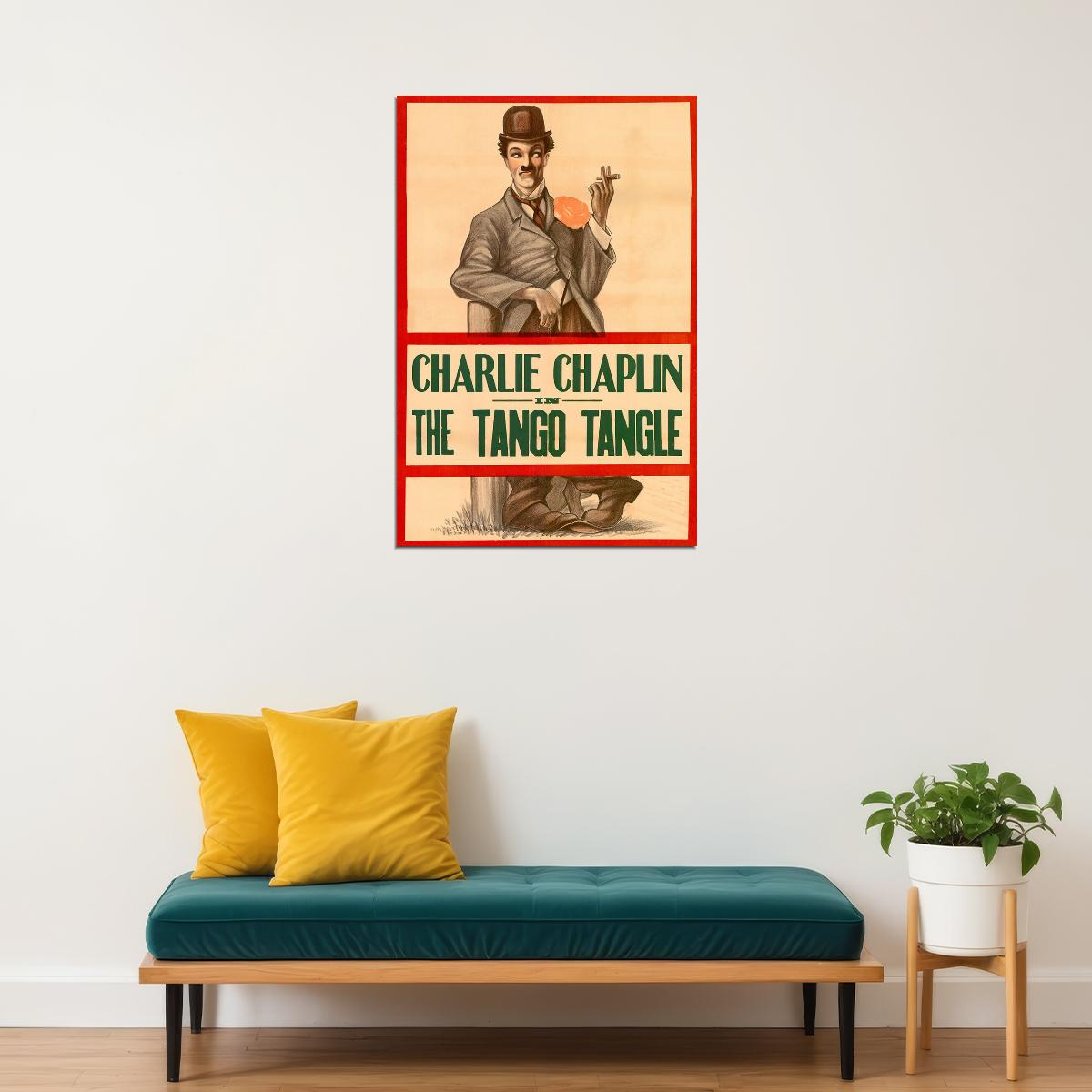 Charlie Chaplin Silent Movie 1914 The Kid Auto Race Poster Wall Art Print Home Wall Decor - xonomax