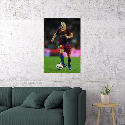 Andres Iniesta Spanish National Football Player Athlete Poster Wall Art Print Home Wall Decor - xonomax