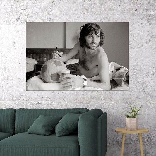 Northern Irish Former Football Player George Best Poster Wall Art Print Home Wall Decor - xonomax