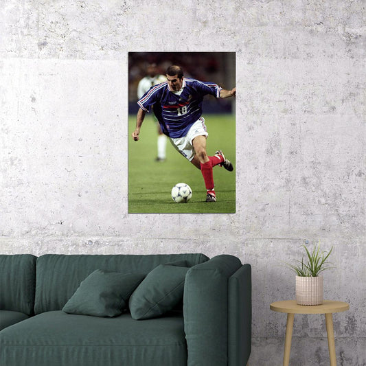 Zinedine Zidane French Former Football Player And Coach Poster Wall Art Print Home Wall Decor - xonomax