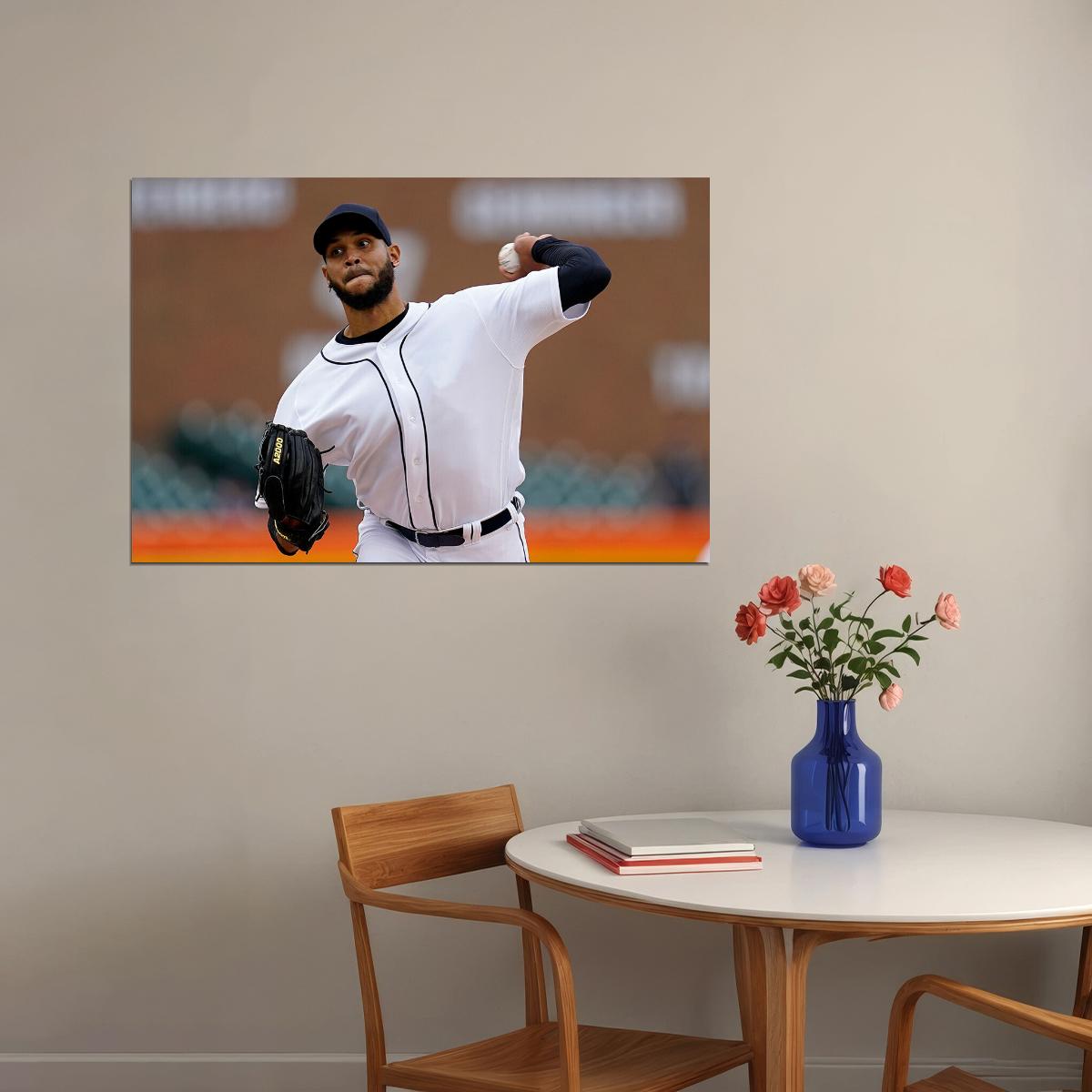 Eduardo Rodriguez Detroit Tigers Baseball Player Athlete Poster Wall Art Print Home Wall Decor - xonomax
