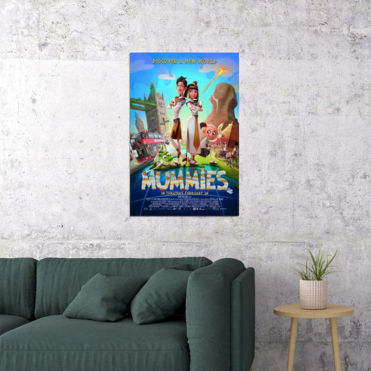 Mummies 2023 Movie Animation Comedy Adventure Poster Wall Art Print Home Wall Decor - xonomax