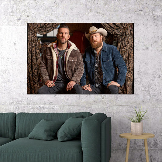 The Brothers Osborne American Country Music Duo Poster Wall Art Print Home Wall Decor - xonomax