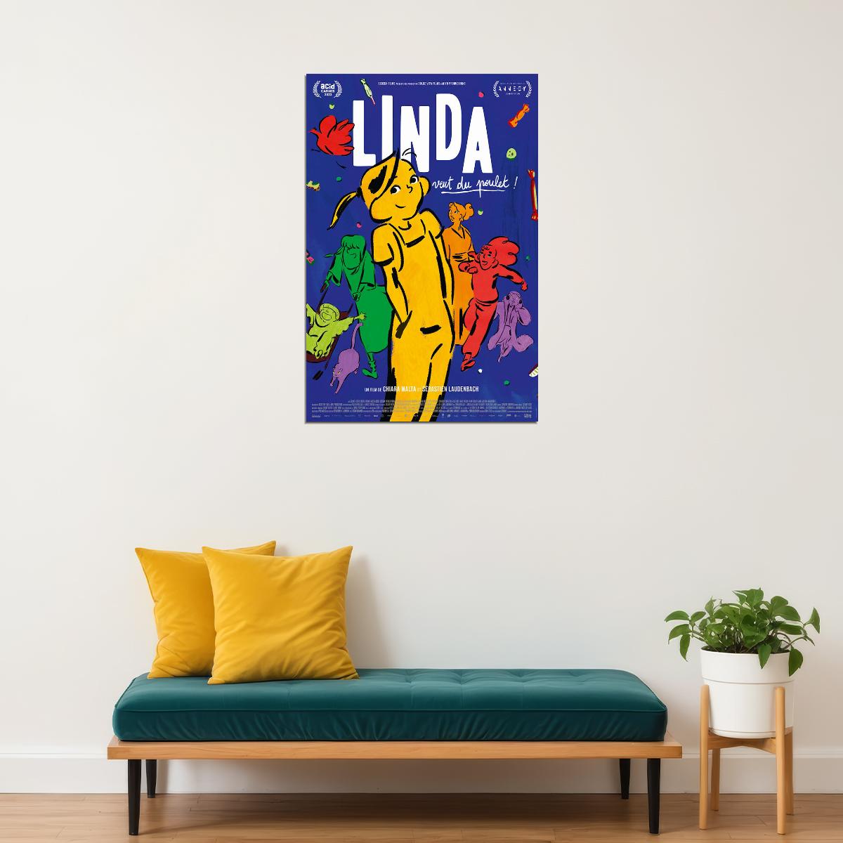 Chicken For Linda! Movie Animation Comedy Poster Wall Art Print Home Wall Decor - xonomax