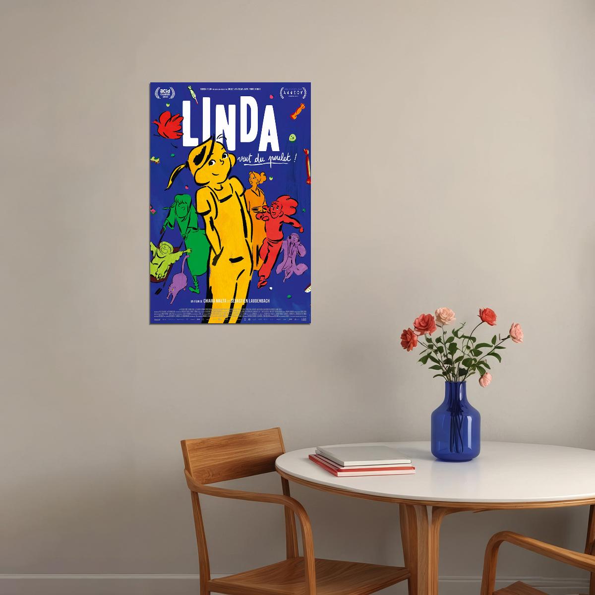 Chicken For Linda! Movie Animation Comedy Poster Wall Art Print Home Wall Decor - xonomax