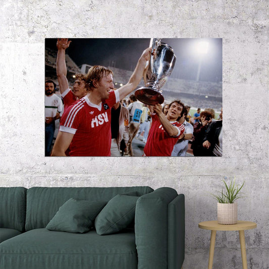 1983 Hamburger Sv European Cup Soccer Champions Poster Wall Art Print Home Wall Decor - xonomax