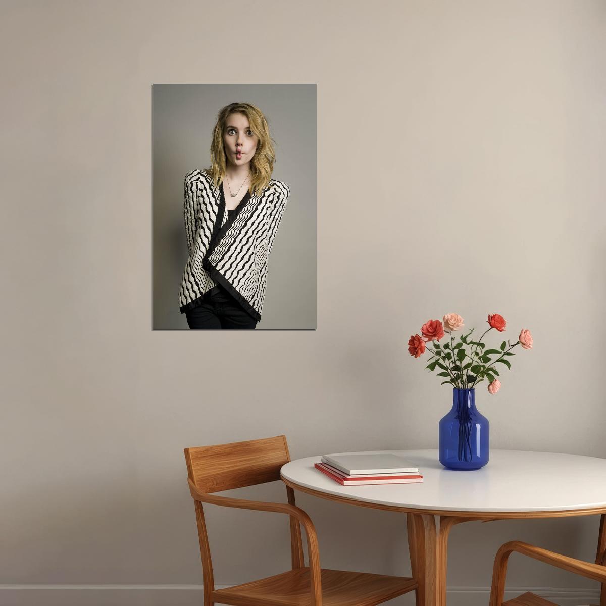 Emma Roberts American Actor Model And Singer Poster Wall Art Print Home Wall Decor - xonomax