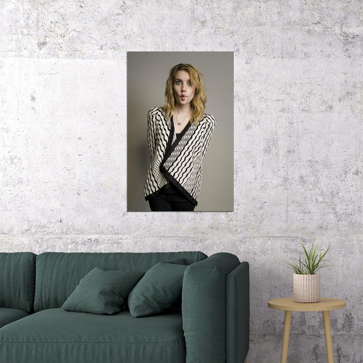 Emma Roberts American Actor Model And Singer Poster Wall Art Print Home Wall Decor - xonomax