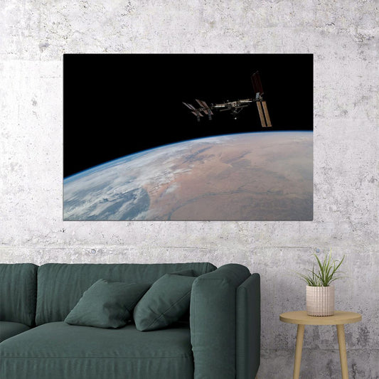 Nasa Space Station Space Craft Is Moving Science Poster Wall Art Print Home Wall Decor - xonomax