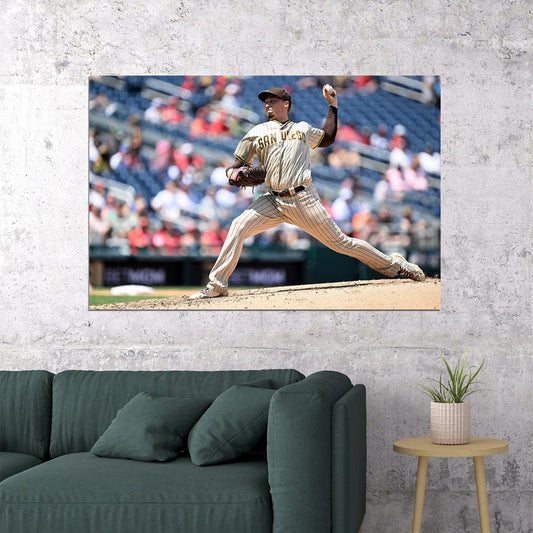 Blake Snell San Diego Padres Baseball Player Athlete Poster Wall Art Print Home Wall Decor - xonomax