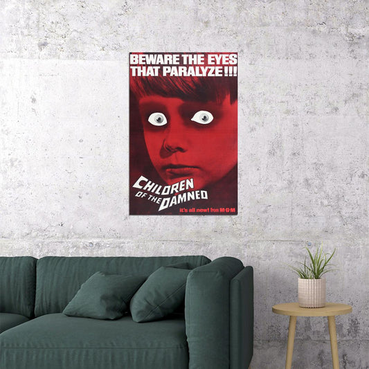 Children Of The Damned 1963 Vintage Movie Horror Poster Wall Art Print Home Wall Decor - xonomax