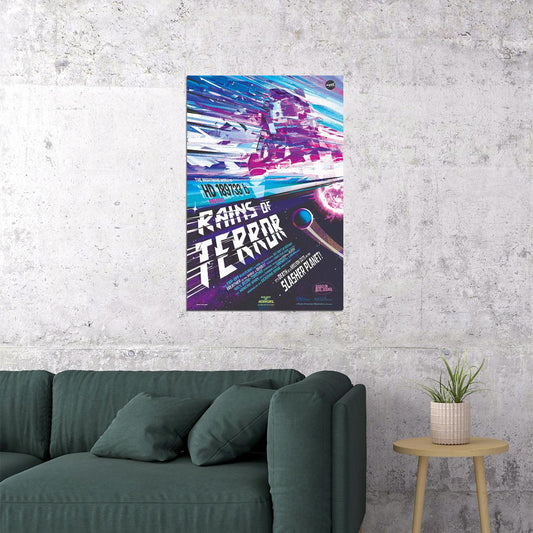 Rains Of Terror! Nasa Space Horror Movie Style Poster Wall Art Print Home Wall Decor - xonomax