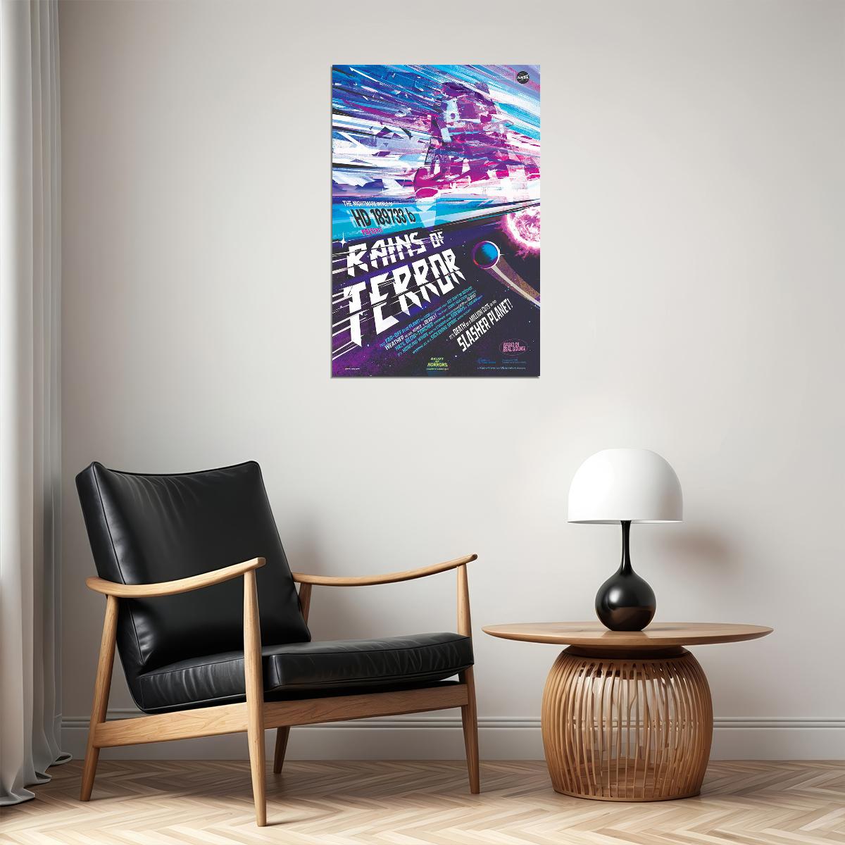 Rains Of Terror! Nasa Space Horror Movie Style Poster Wall Art Print Home Wall Decor - xonomax
