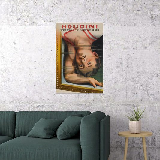 Water Torture Cell 1913 Vintage Style Magic Poster Wall Art Print Home Wall Decor - xonomax