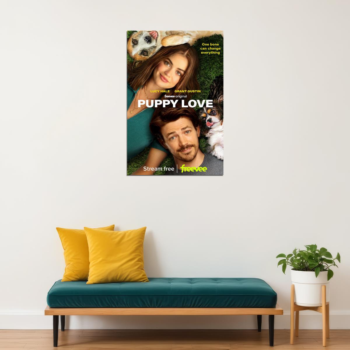 Puppy Love 2023 Movie Comedy Romance Poster Wall Art Print Home Wall Decor - xonomax