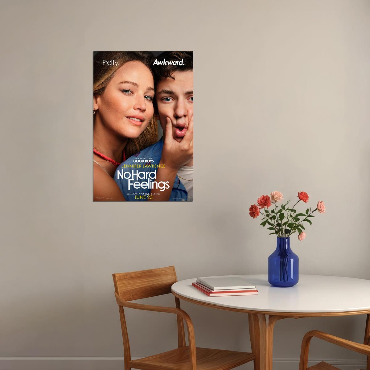 No Hard Feelings Movie Comedy Romance Poster Wall Art Print Home Wall Decor - xonomax