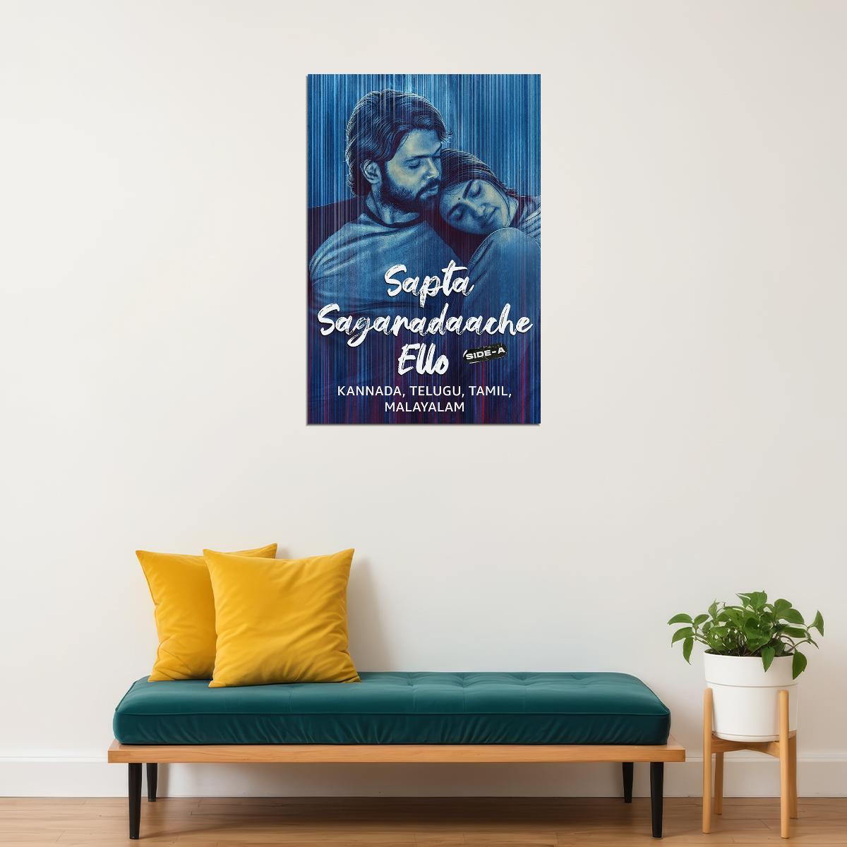 Sapta Sagaradaache Ello Side A Movie Drama Poster Wall Art Print Home Wall Decor