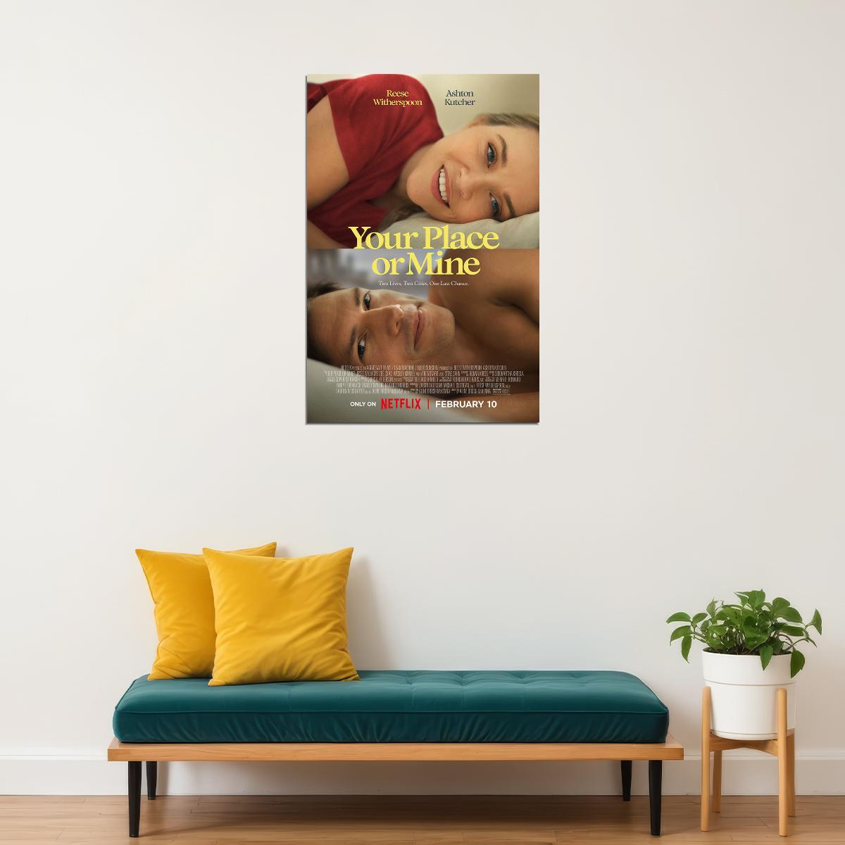 Your Place Or Mine Movie Romance Comedy Poster Wall Art Print Home Wall Decor