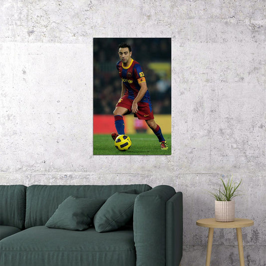 Xavi Spanish Former National Football Player Poster Wall Art Print Home Wall Decor - xonomax