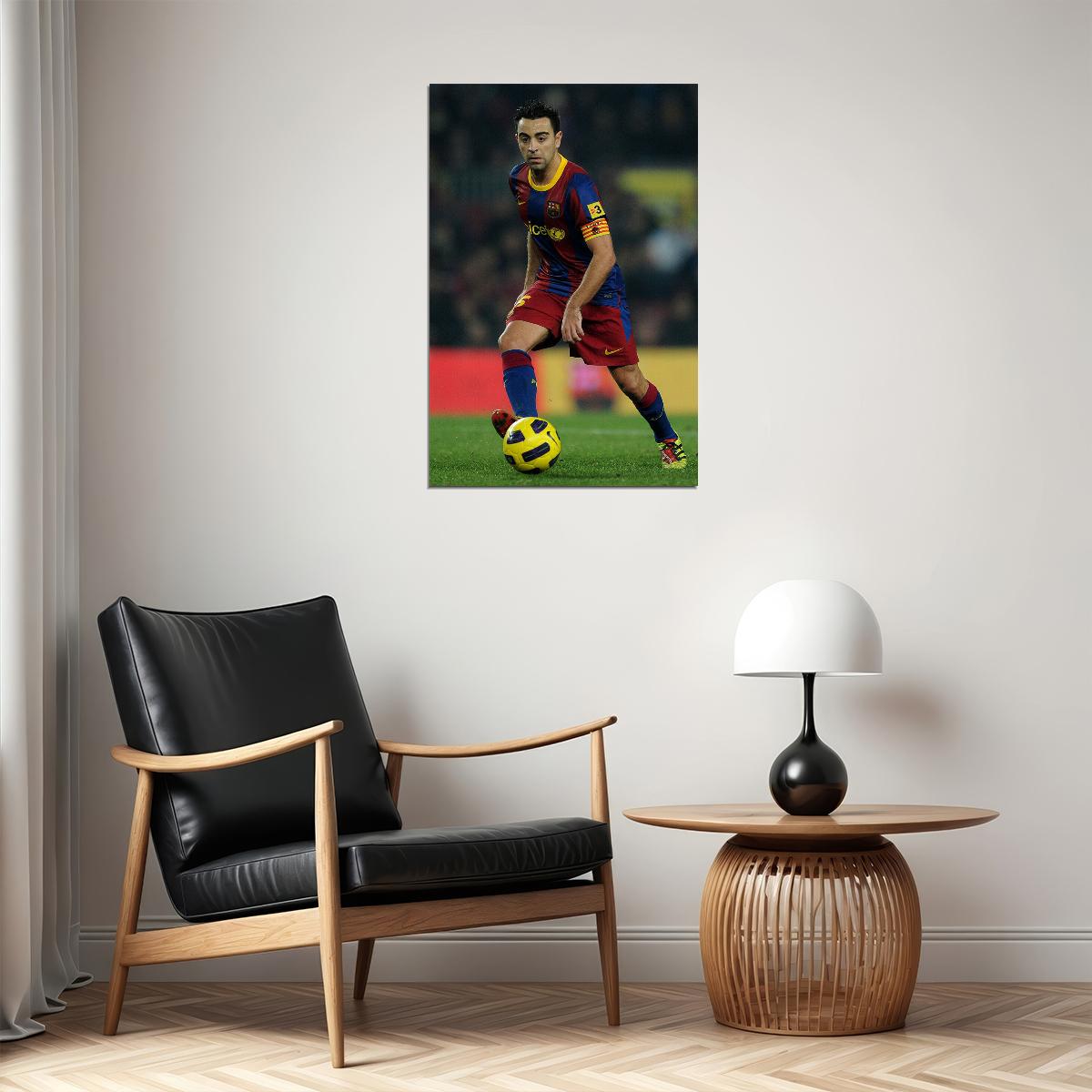 Xavi Spanish Former National Football Player Poster Wall Art Print Home Wall Decor - xonomax