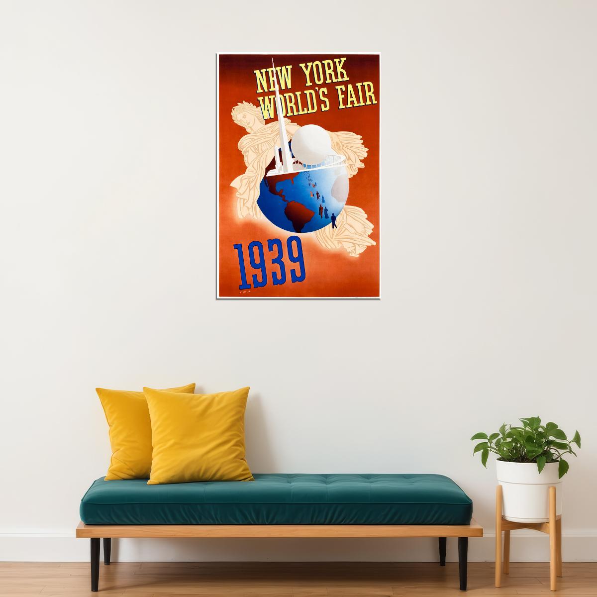New York World's Fair 1939 Cultural Events Poster Wall Art Print Home Wall Decor - xonomax