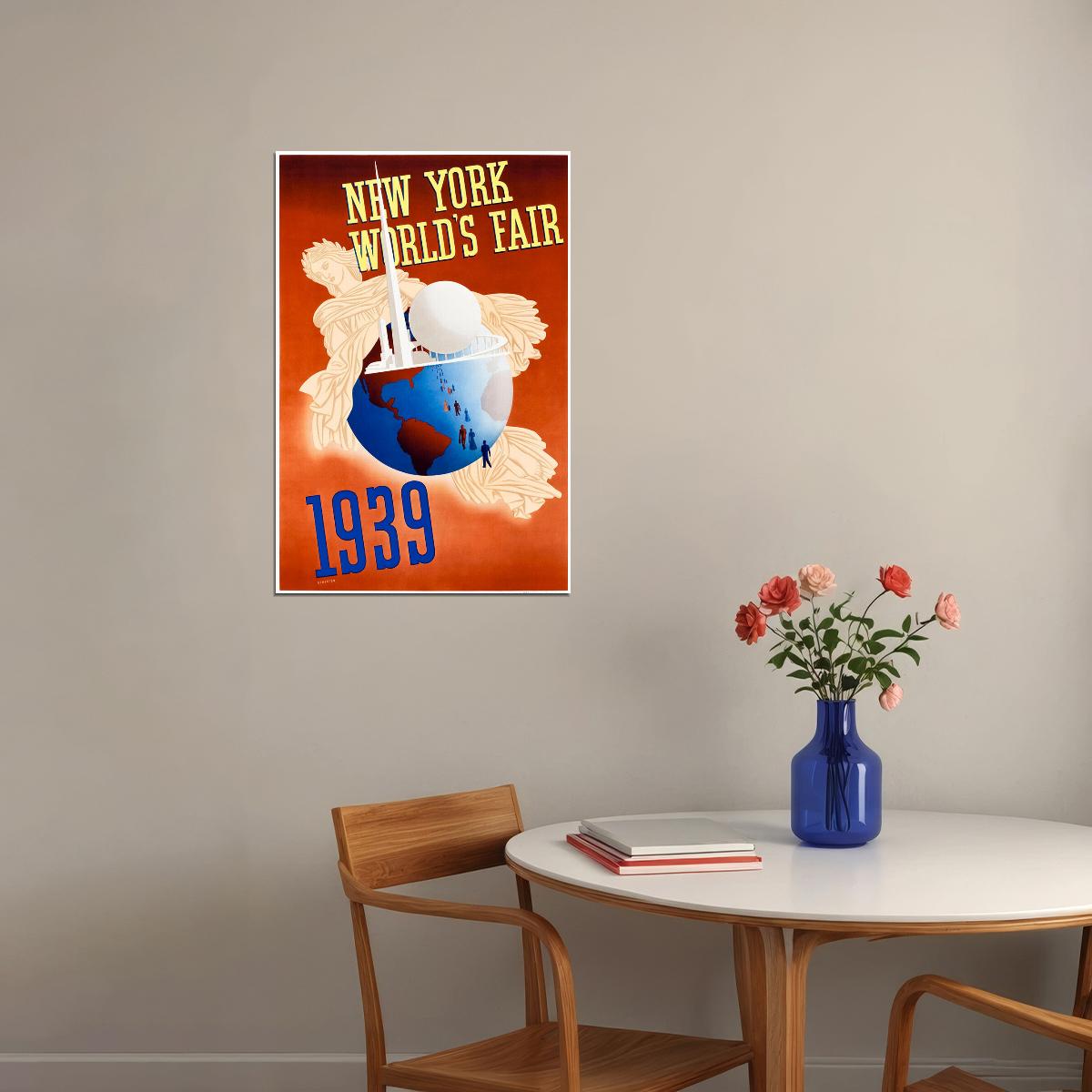 New York World's Fair 1939 Cultural Events Poster Wall Art Print Home Wall Decor - xonomax