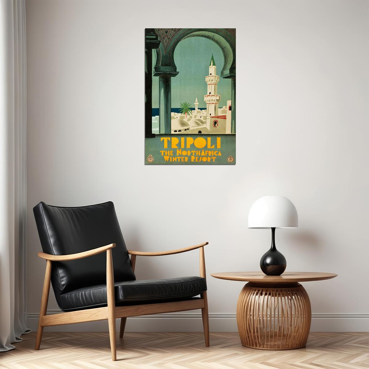 Tripoli The North Africa Winter Resort Poster Wall Art Print Home Wall Decor