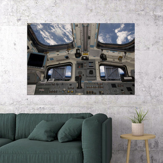 Space Travel View Of Space Shuttle Atlantis Poster Wall Art Print Home Wall Decor - xonomax