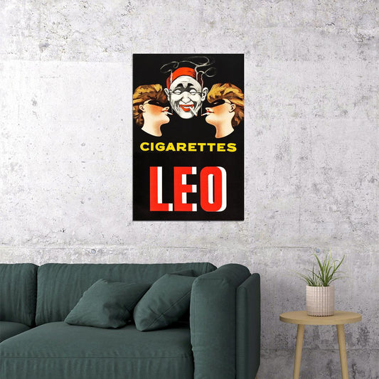 1920s Leo Cigarettes Vintage Style Smoking Poster Wall Art Print Home Wall Decor - xonomax
