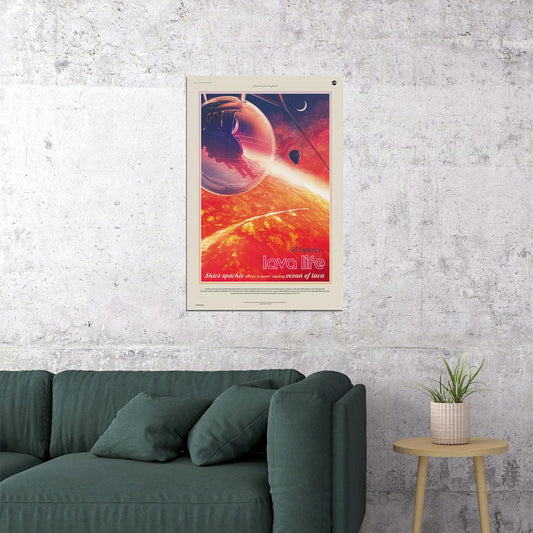 55 Cancri E Lava Life Space Travel Ocean Of Lava Vintage Poster Wall Art Print Home Wall Decor - xonomax