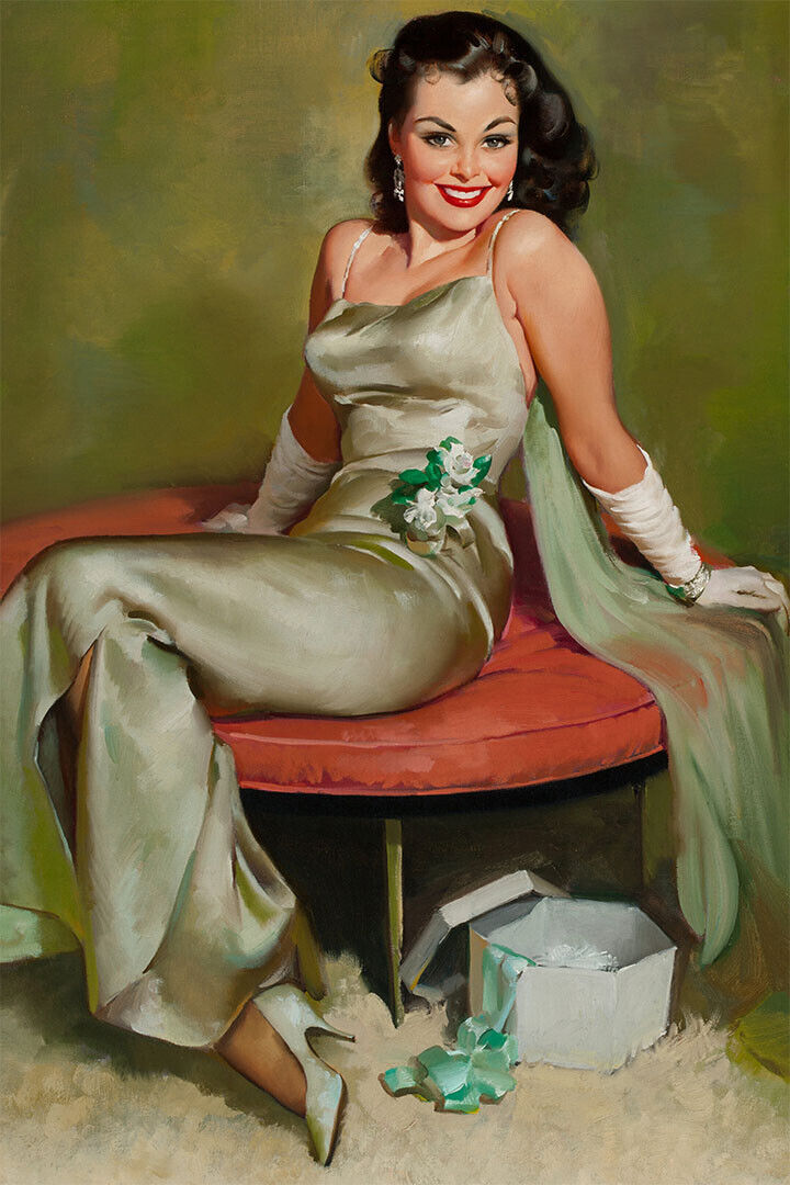 Captivating Vintage Style Sexy Pinup Girl Poster Wall Art Print Home Wall Decor