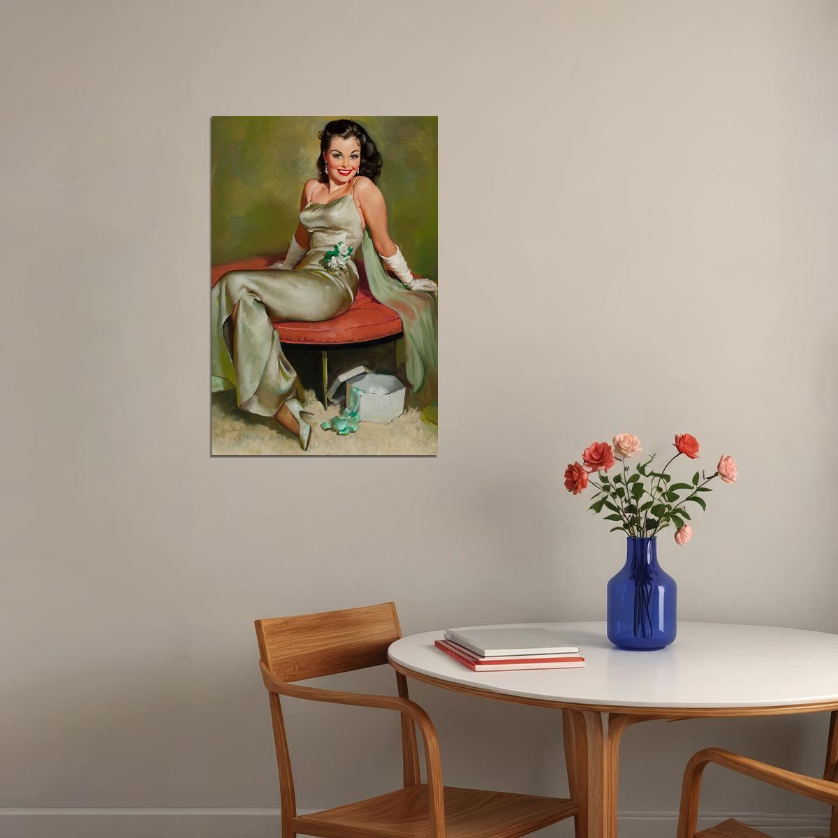 Captivating Vintage Style Sexy Pinup Girl Poster Wall Art Print Home Wall Decor