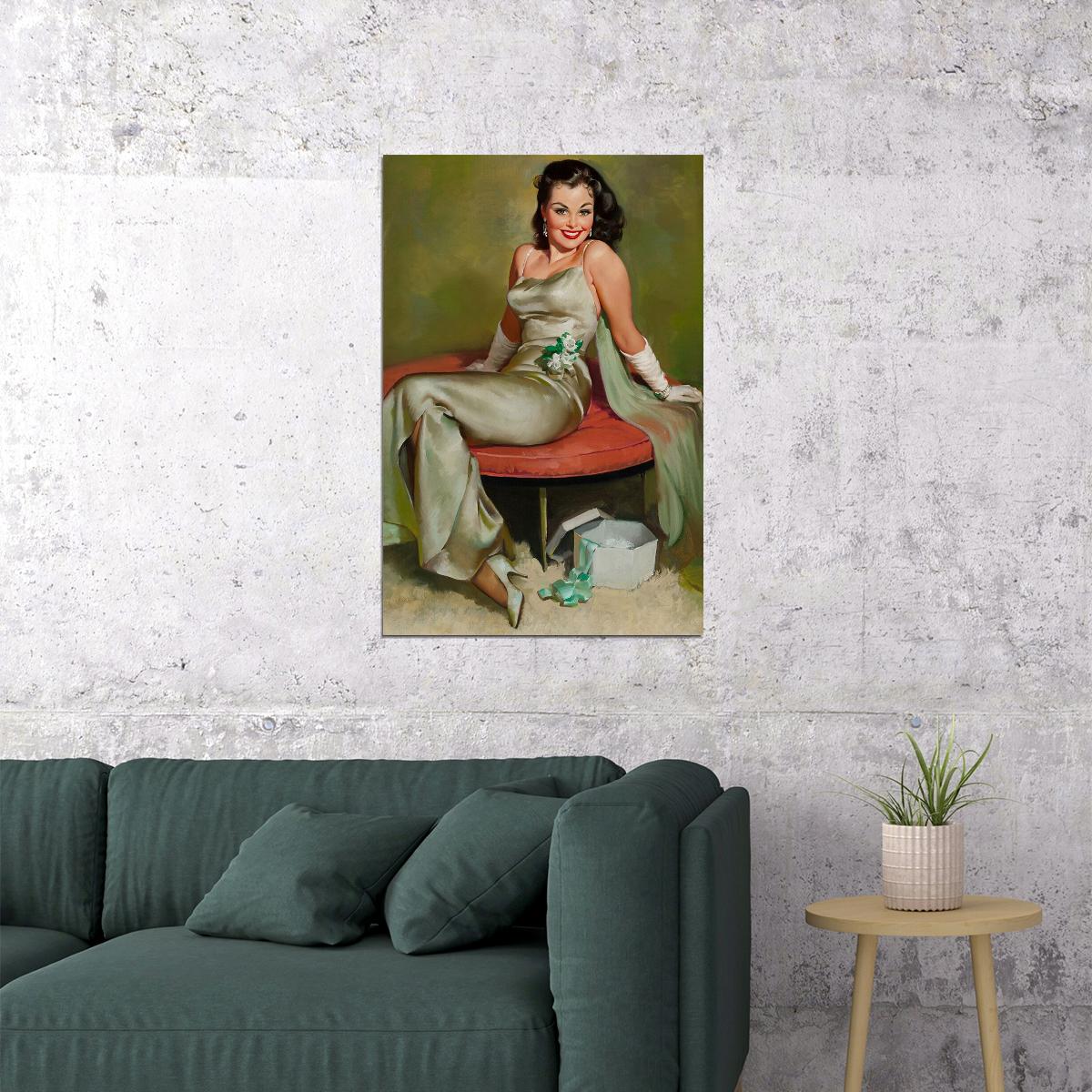 Captivating Vintage Style Sexy Pinup Girl Poster Wall Art Print Home Wall Decor