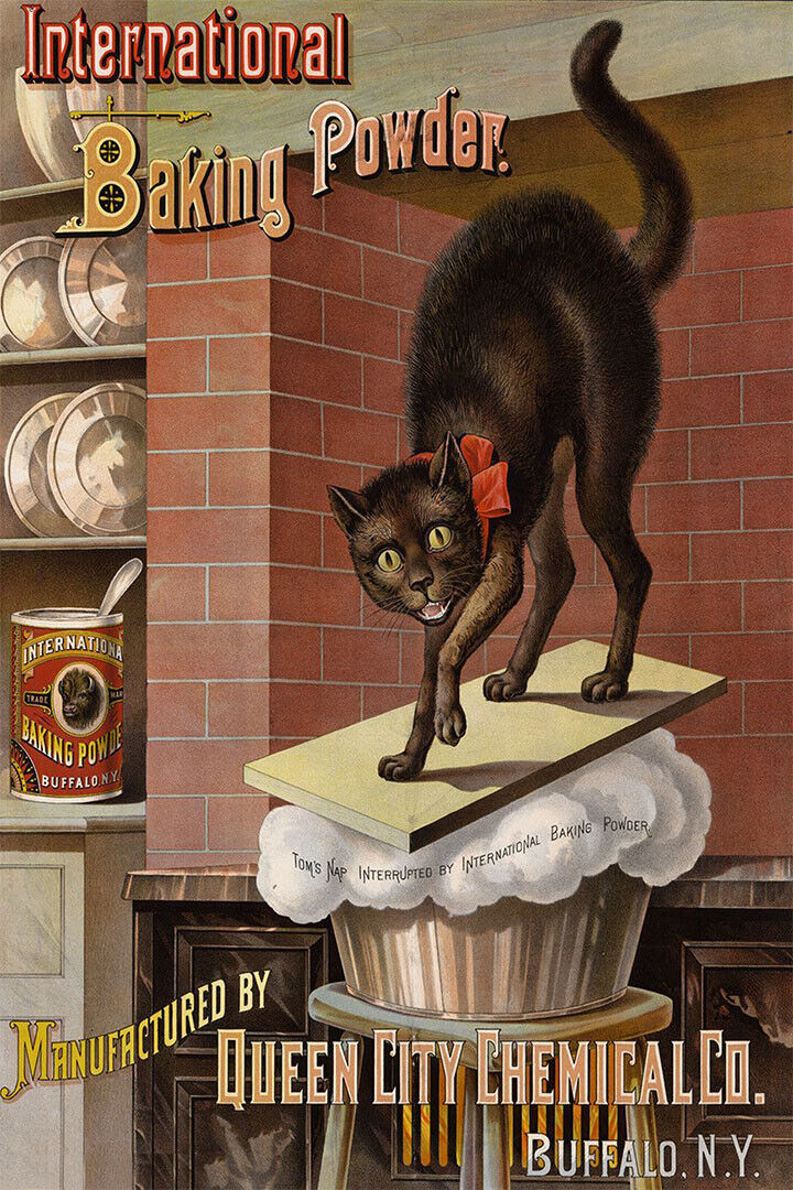 1885 Baking Powder Vintage Style Advertising Poster Wall Art Print Home Wall Decor