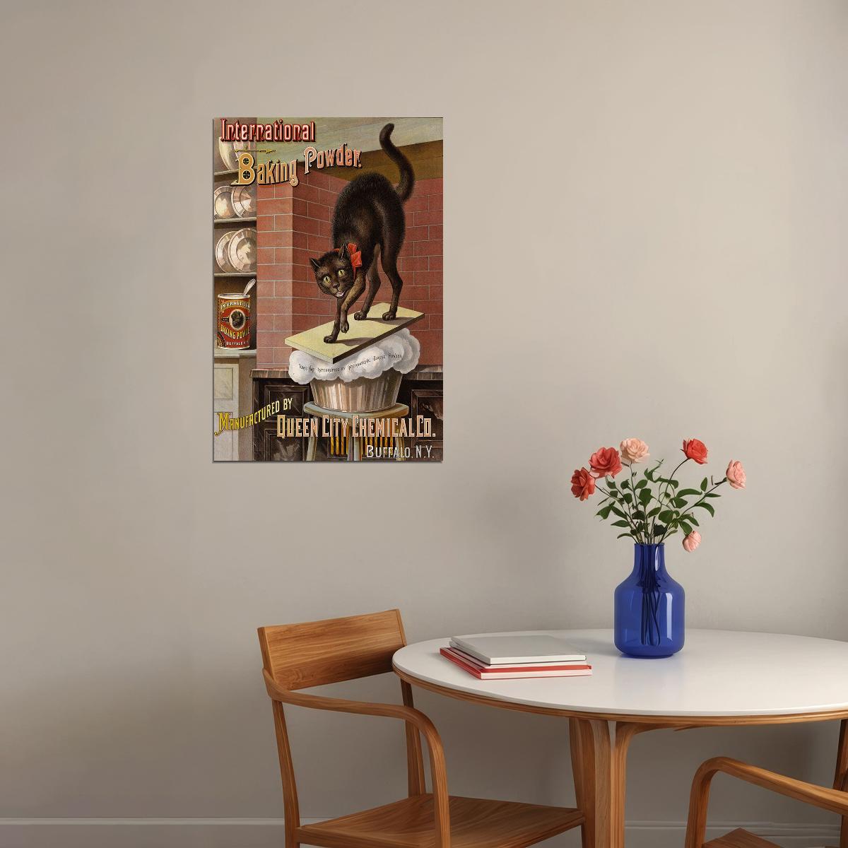 1885 Baking Powder Vintage Style Advertising Poster Wall Art Print Home Wall Decor