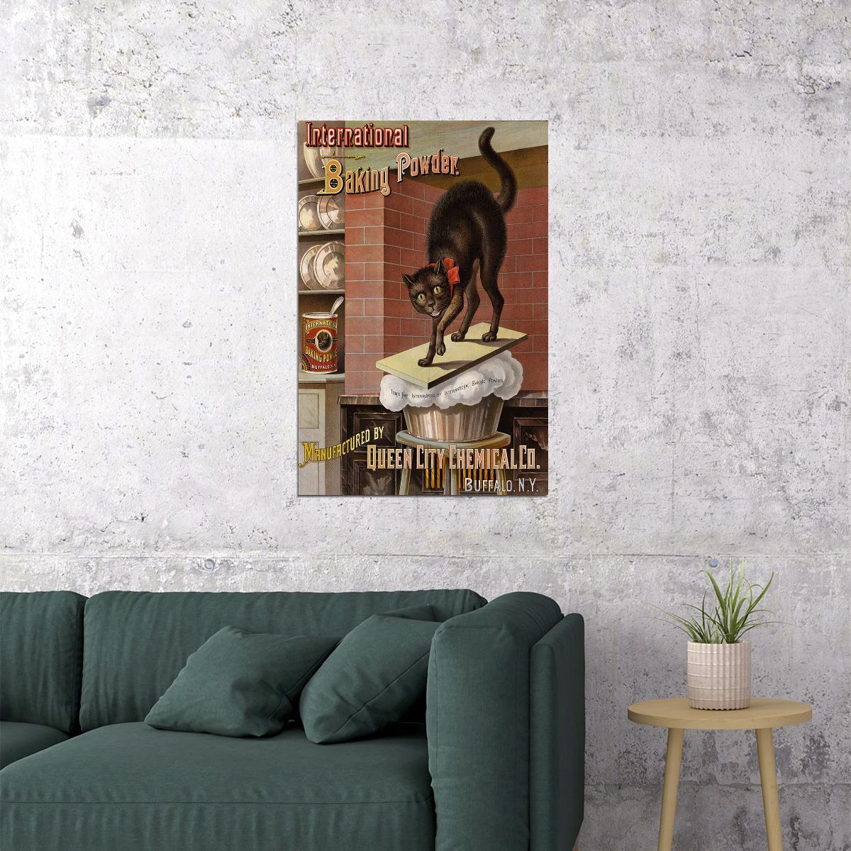 1885 Baking Powder Vintage Style Advertising Poster Wall Art Print Home Wall Decor