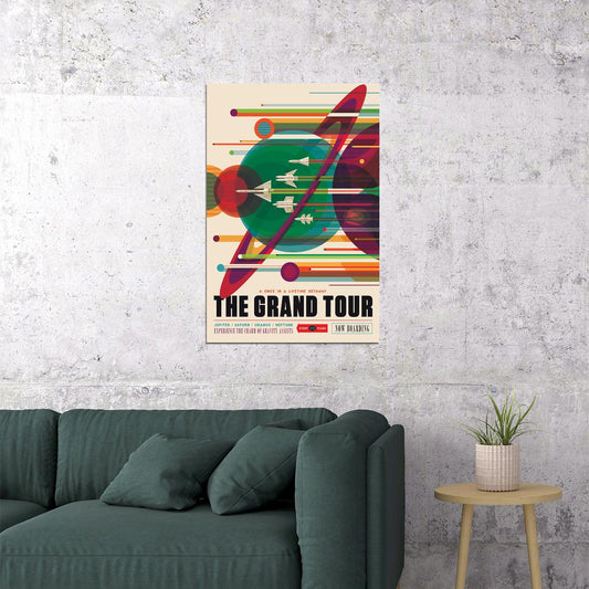 Grand Tour Of The Solar System Space Exploration Travel Poster Wall Art Print Home Wall Decor - xonomax