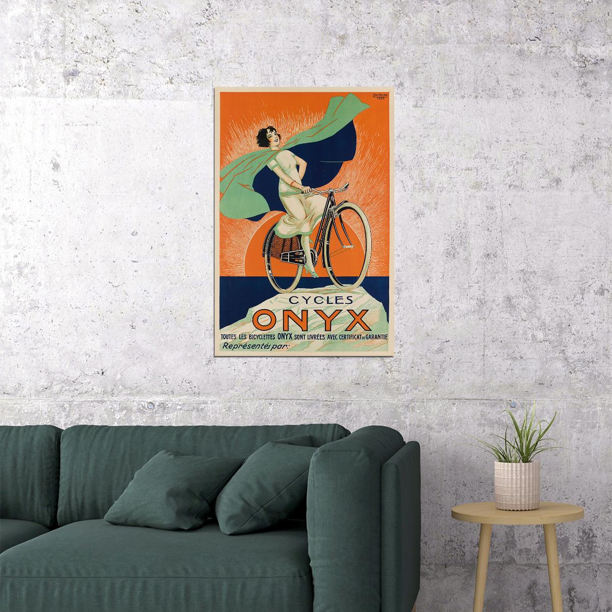 1920s Cycles Onyx Vintage Style Bicycle Riding Advertising Poster Wall Art Print Home Wall Decor