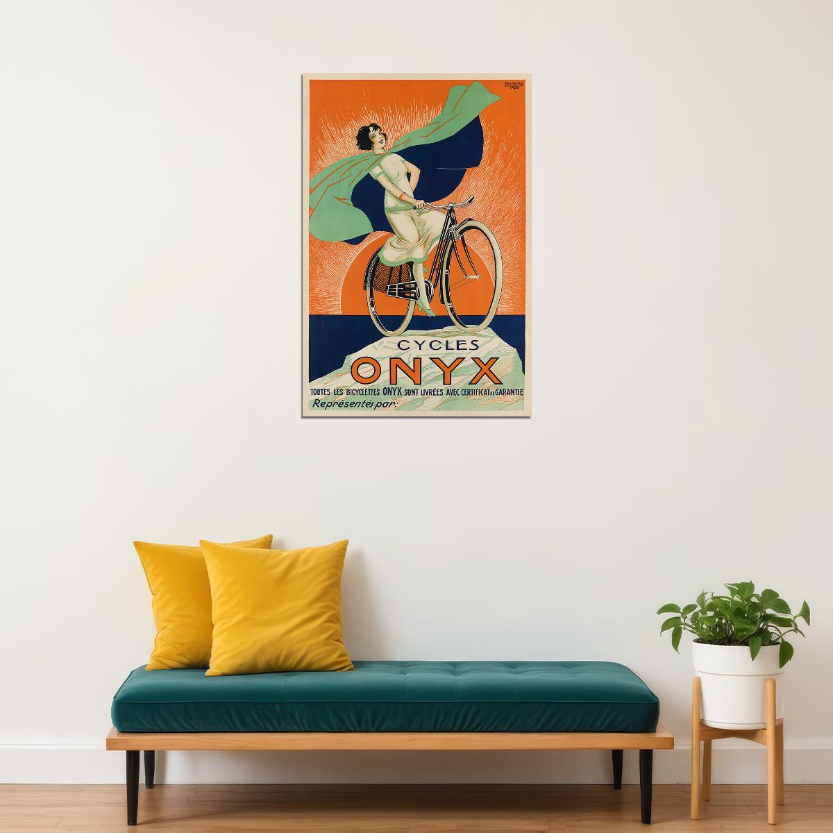 1920s Cycles Onyx Vintage Style Bicycle Riding Advertising Poster Wall Art Print Home Wall Decor